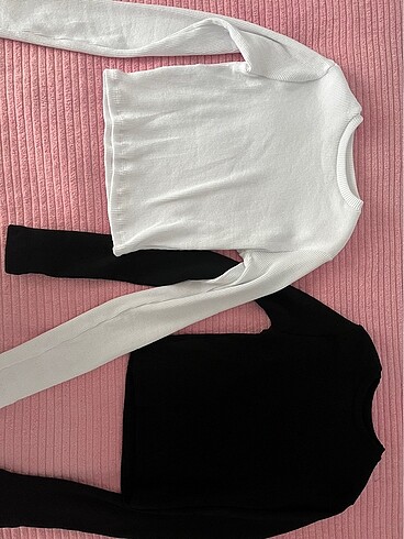 s Beden siyah Renk Crop bluz