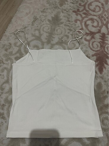 Beyaz askılı likralı S beden uyumlu - Görsel 2