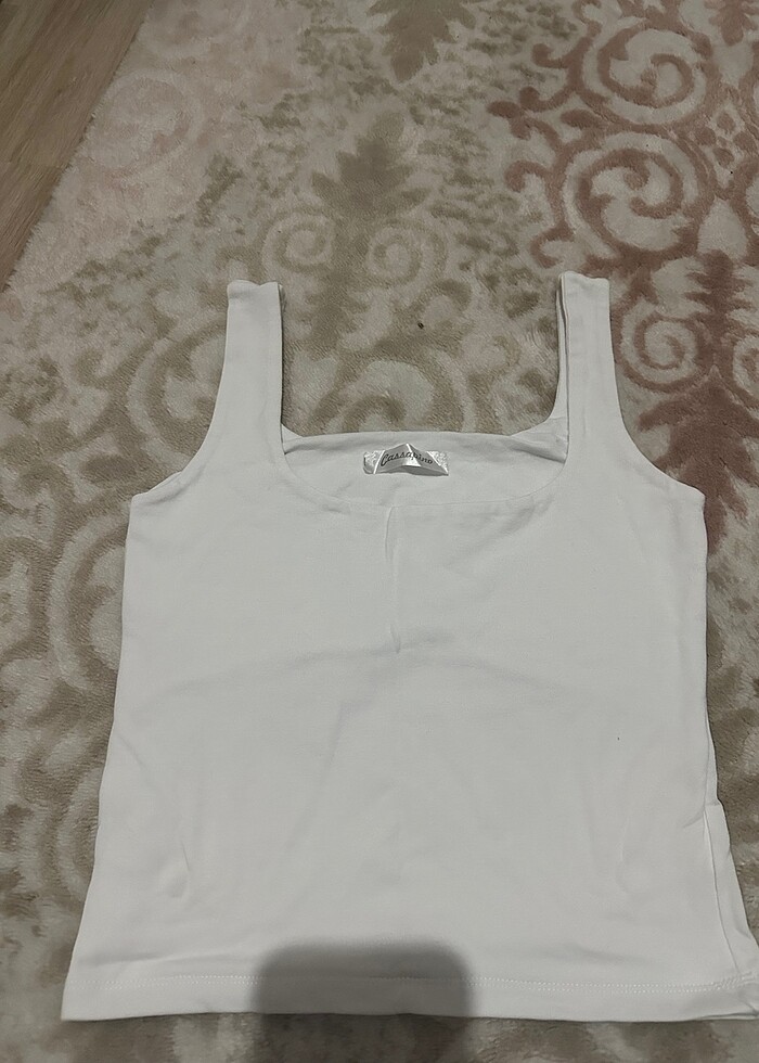 Beyaz askılı üst - Görsel 2