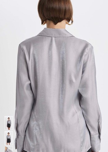 DEFACTO PARLAK GÖMLEK - Görsel 8