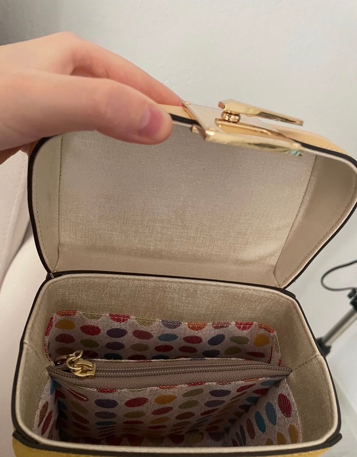 Matmazel Bej Süet Tokalı Kadın Çanta - Görsel 5