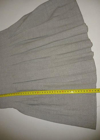 Addax gri kadin mini etek