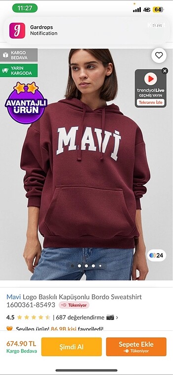 Bordo sweatshirt
