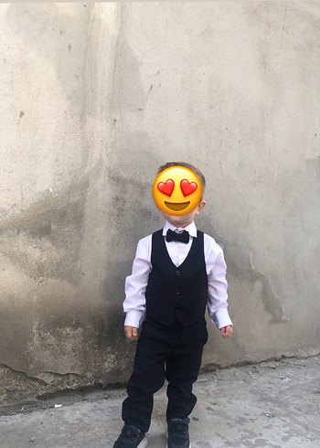 Siyah 2 yaş takım elbise - Görsel 3