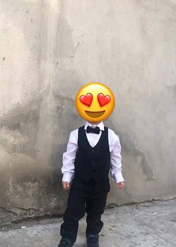 Siyah 2 yaş takım elbise - Görsel 2