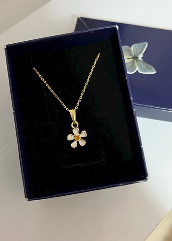 Accessorize Altın Renk Mini papatya Kolye