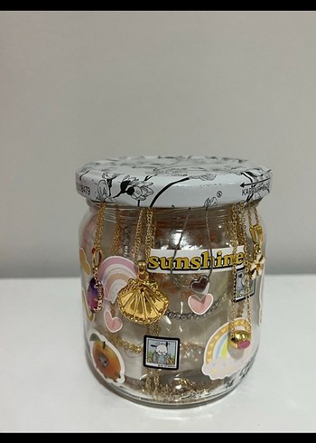 Accessorize Gold silver takı kavanozu