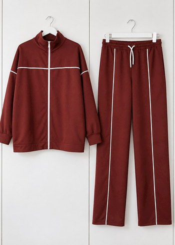 Trendyol & Milla Bordo Spor Takim Rahat Ve Sik