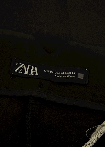 Zara Siyah Kadın Kumaş Pantolon, Normal Kesim, Fermuarlı