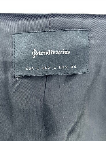 l Beden siyah Renk Stradivarius Blazer %70 İndirimli.