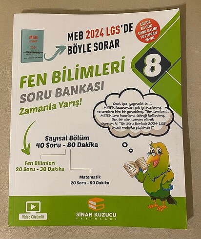 8. Sınıf Sinan Kuzucu Fen Bilimleri Soru Bankası