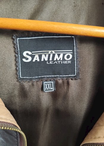 Sanimo Kahverengi Hakiki Deri Kadın Ceket - Görsel 3