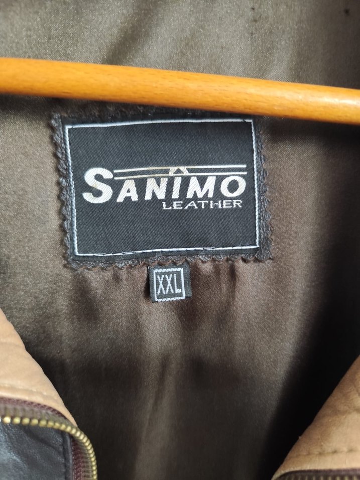 Sanimo Kahverengi Hakiki Deri Kadın Ceket - Görsel 3