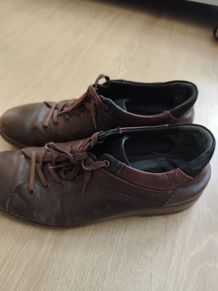 Kahverengi Deri Erkek Klasik Ayakkabı - Görsel 2