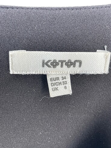 34 Beden siyah Renk Koton Kısa Elbise %70 İndirimli.