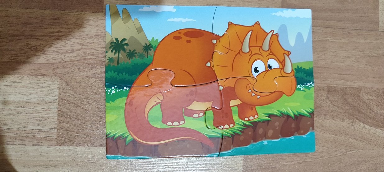 Sevimli Dinozorlar Mini 4 Parça Puzzle - Görsel 5