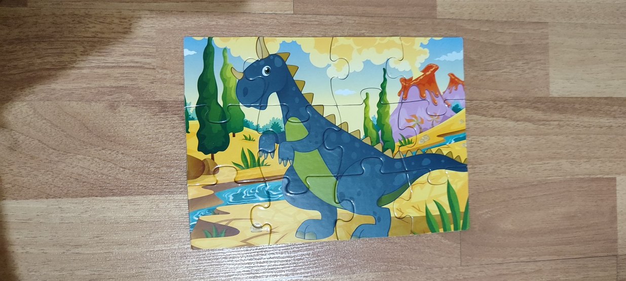 Sevimli Dinozorlar Mini 4 Parça Puzzle - Görsel 2