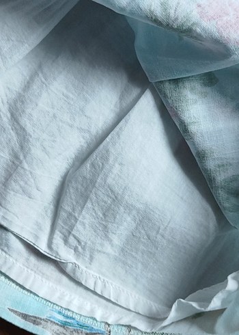 Panço Kız Çocuk Mavi Çiçekli Bohem Elbise - Görsel 6