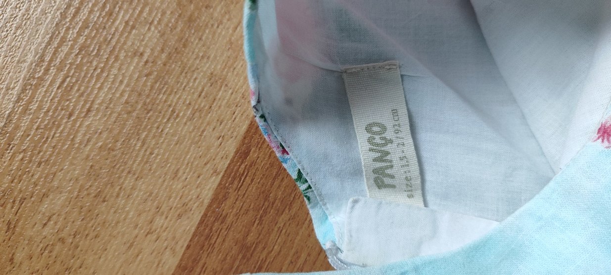 Panço Kız Çocuk Mavi Çiçekli Bohem Elbise - Görsel 3