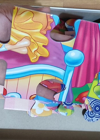 Renkli 24 Parça Kız Çocuk Puzzle - Görsel 2