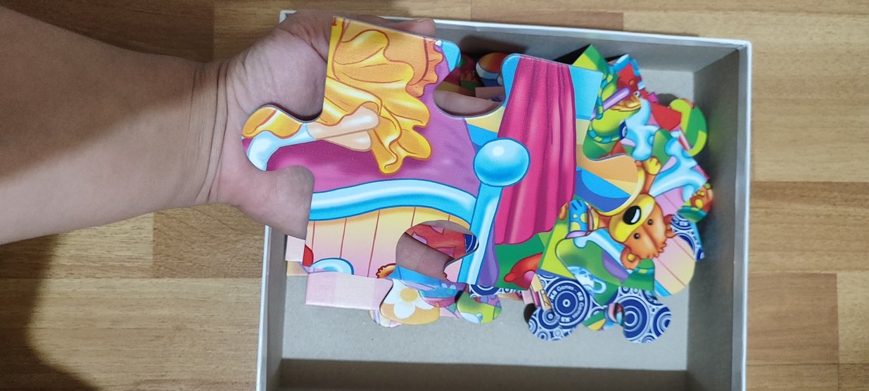 Renkli 24 Parça Kız Çocuk Puzzle - Görsel 2