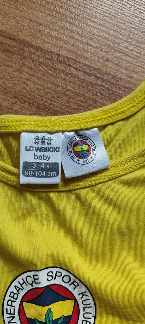 2 li Fenerbahçe Tulum Lacivert Baskılı Bebek Kısa Kollu Tulum - Görsel 5