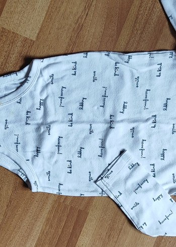 2 li Uzun Kollu Siyah Puantiyeli Bebek Body ve siyah beyazli - Görsel 5