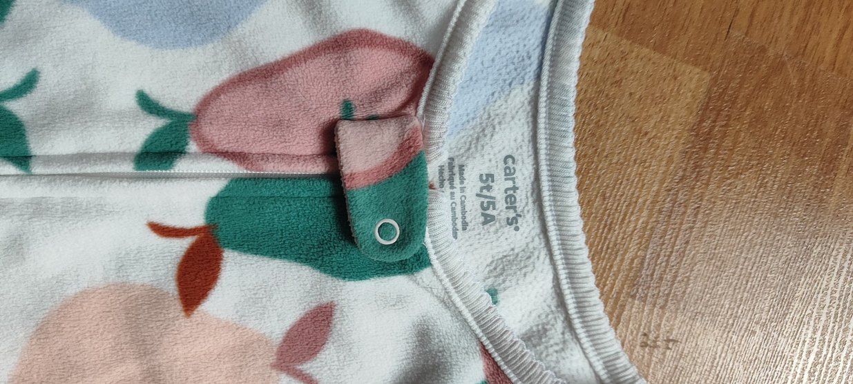 Carters Pastel Renkli Baskılı Bebek Kız Tulum Polar - Görsel 4