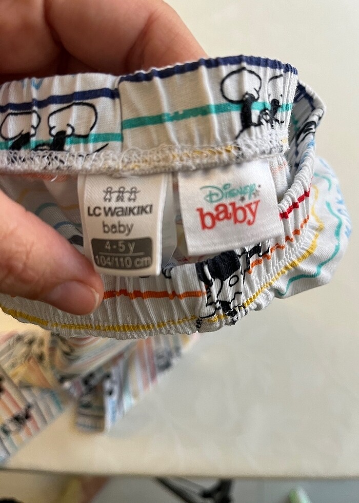 Mickey mouse desenli lisanslı pijama takımı. En son fotoğrafta g - Görsel 3