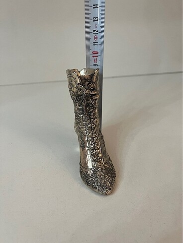 Beden gri Renk 9 cm boyunda gümüş kaplama dekoratif ???? çizme