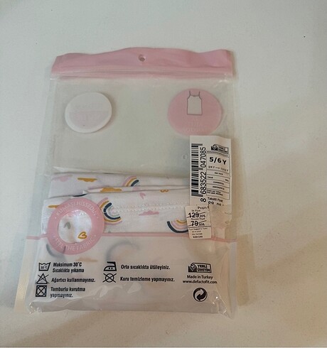 De facto marka 5-6 yaş etiketli kız çocuk atlet - Görsel 5