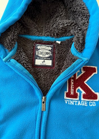 Kapüşonlu Mavi Erkek Çocuk Sweatshirt - Görsel 4