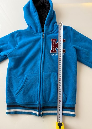 Kapüşonlu Mavi Erkek Çocuk Sweatshirt - Görsel 2