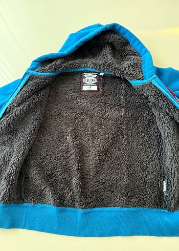 Kapüşonlu Mavi Erkek Çocuk Sweatshirt - Görsel 5