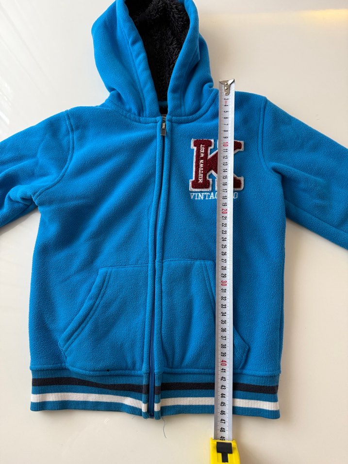 Kapüşonlu Mavi Erkek Çocuk Sweatshirt - Görsel 2