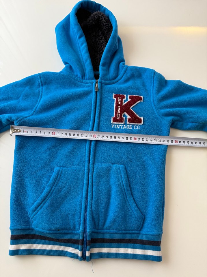 Kapüşonlu Mavi Erkek Çocuk Sweatshirt - Görsel 3