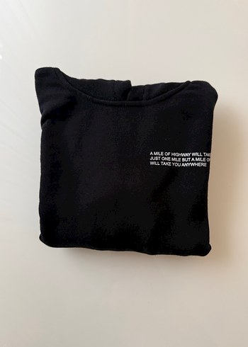 Erkek Çocuk Siyah Kapüşonlu Sweatshirt - Görsel 3