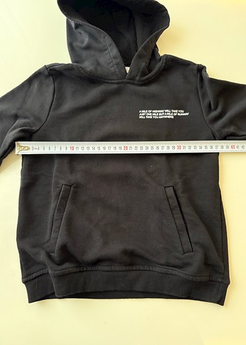 Erkek Çocuk Siyah Kapüşonlu Sweatshirt - Görsel 2