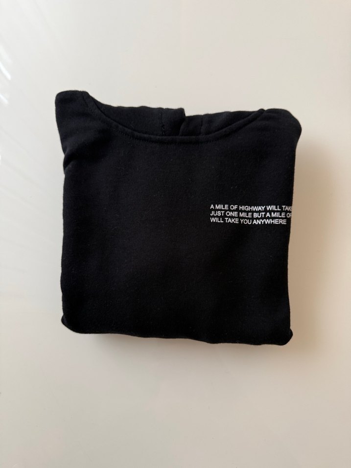 Erkek Çocuk Siyah Kapüşonlu Sweatshirt - Görsel 3