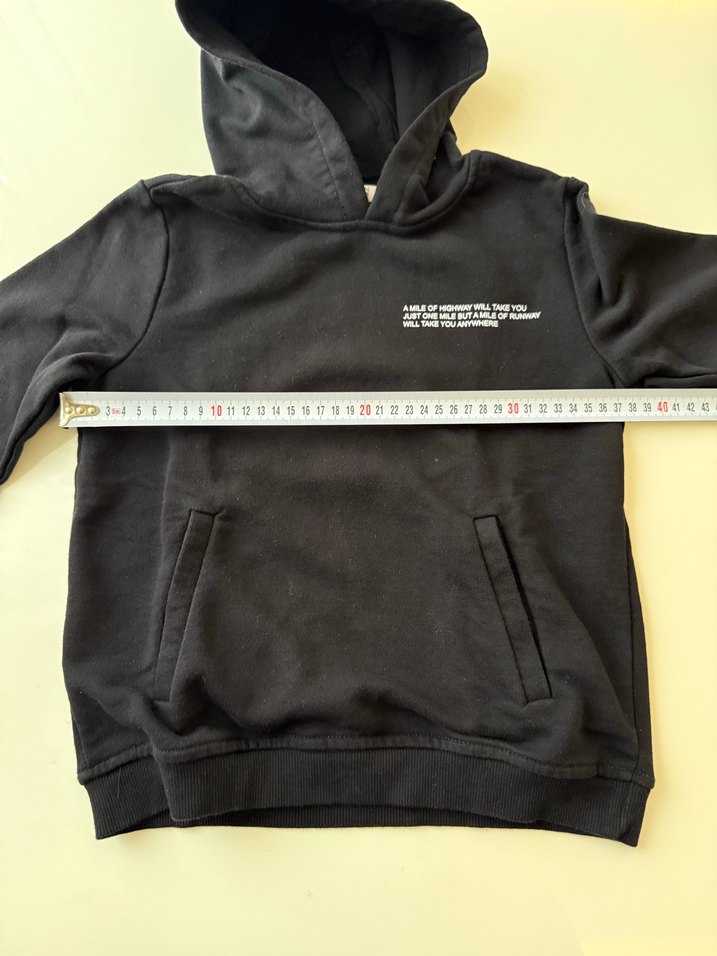 Erkek Çocuk Siyah Kapüşonlu Sweatshirt - Görsel 2