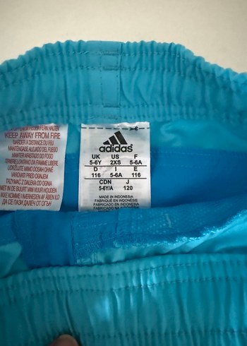 5 Yaş Beden mavi Renk Erkek Çocuk Mavi Adidas Deniz Şortu