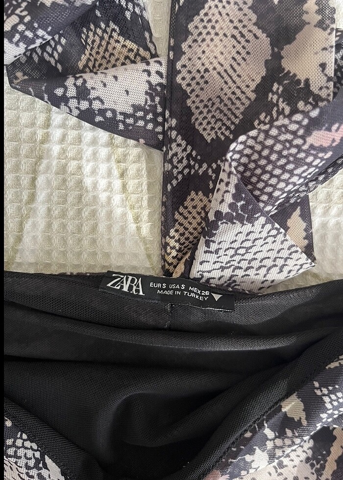 Zara tül bandeau top - Görsel 4