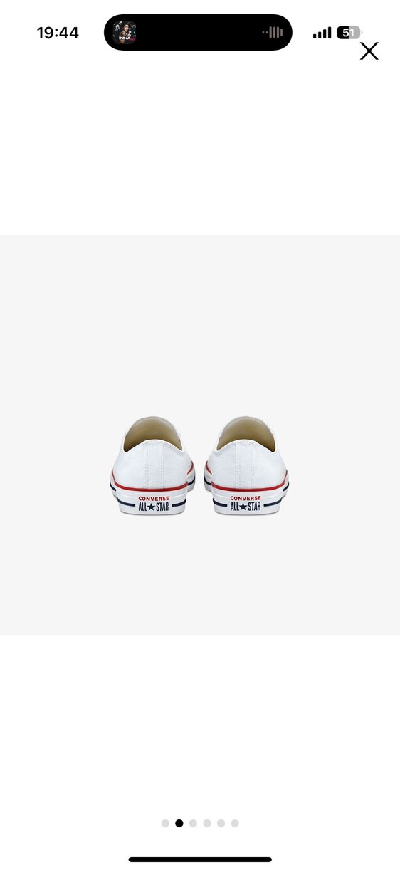 Converse Beyaz Kadın Minimalist Spor Ayakkabı - Görsel 2