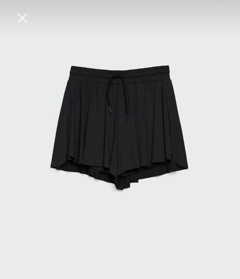 Siyah şort etek - Görsel 4