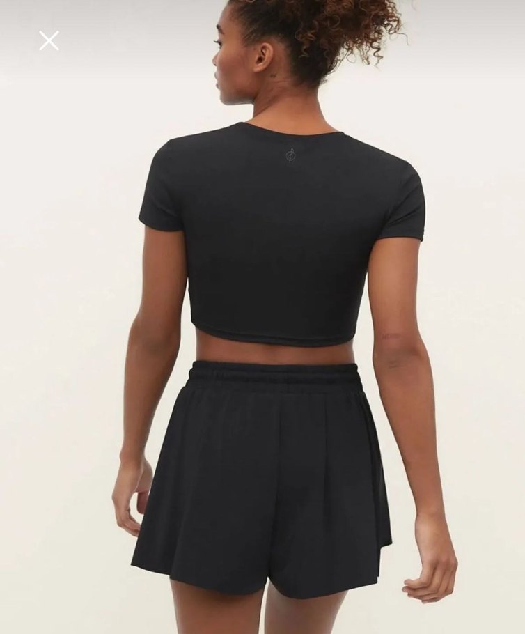 Siyah şort etek - Görsel 3