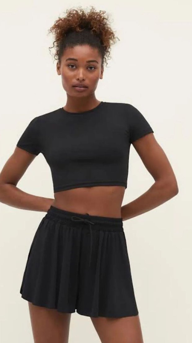 Siyah şort etek - Görsel 2