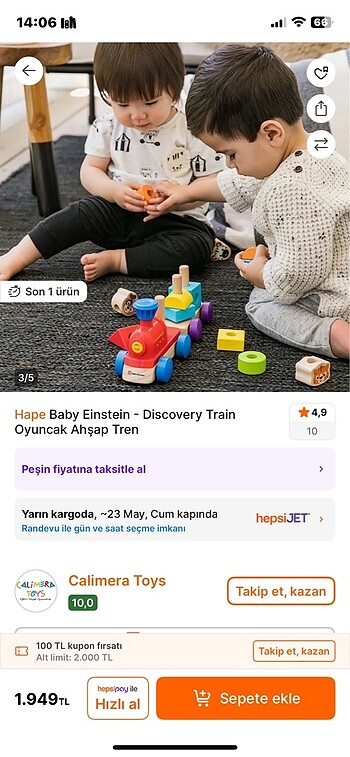 Hape ahşap tren