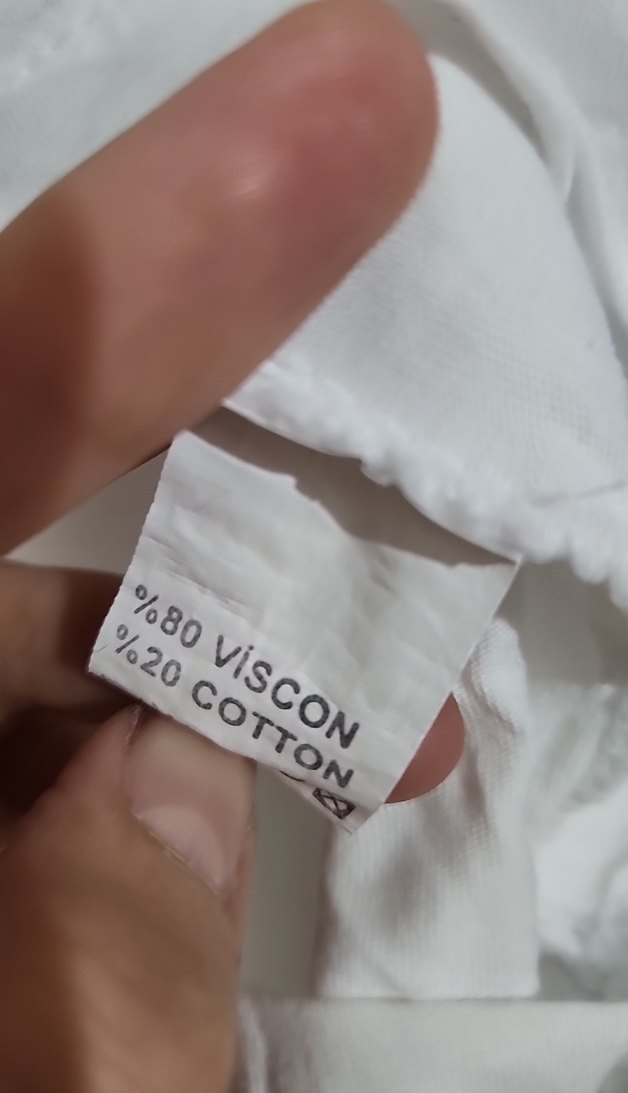 kolları tüy detaylı tişört - Görsel 4