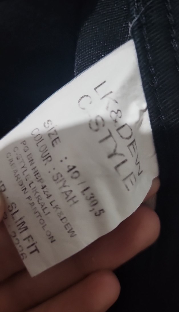 TAŞ DETAYLI SİYAH KOT - Görsel 4