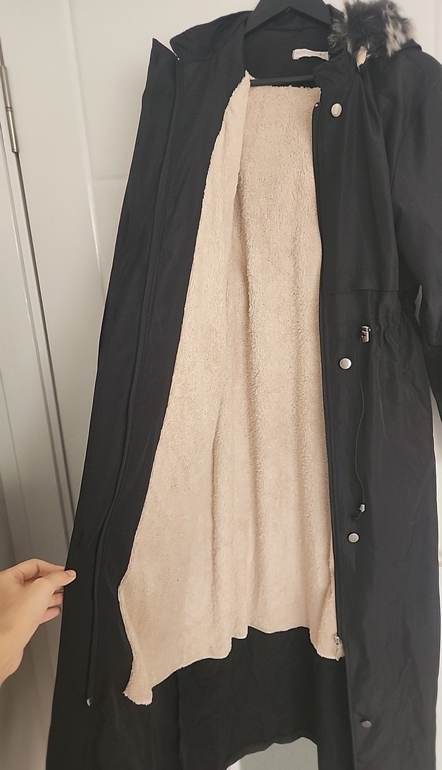 içi peluşlu tesettür mont - Görsel 4